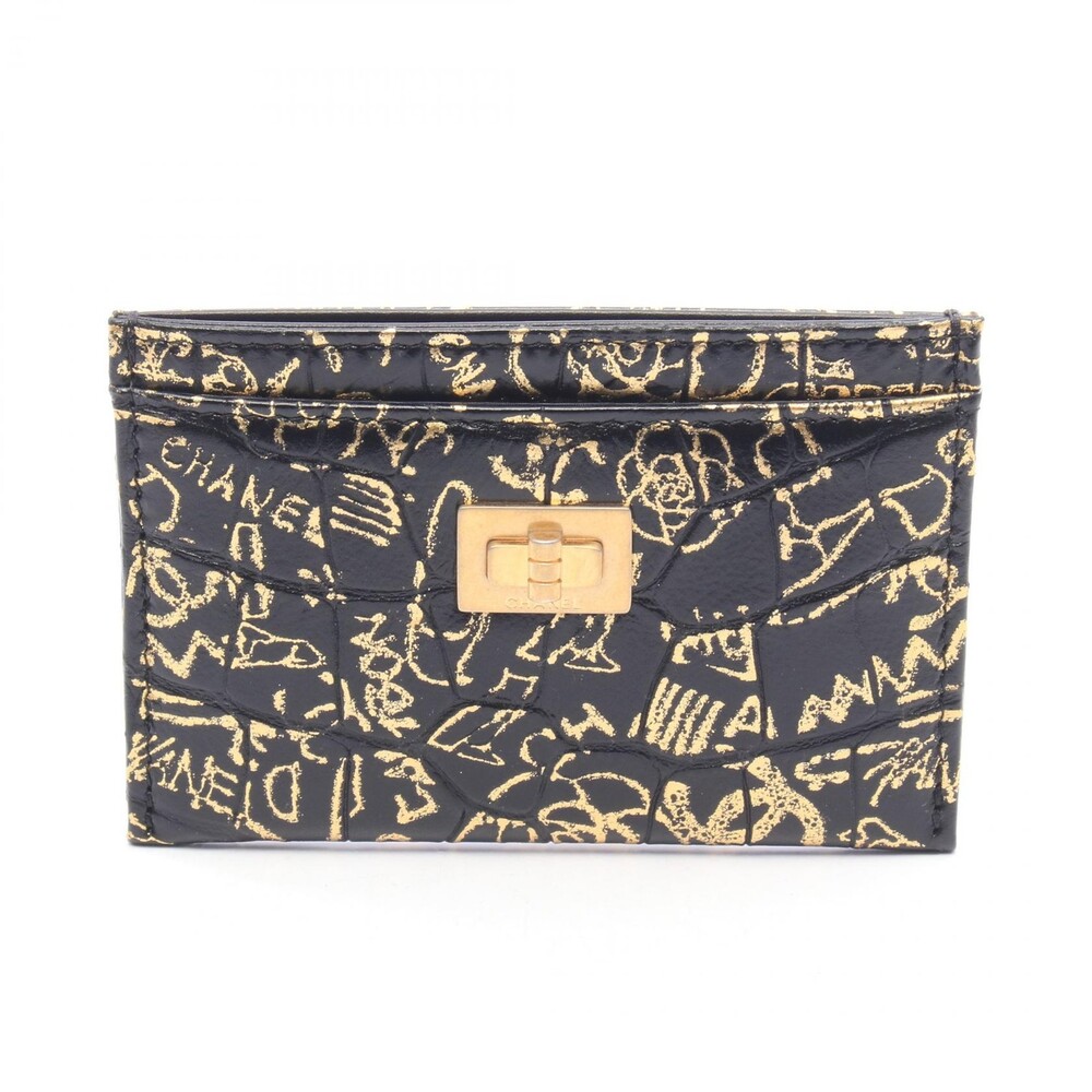Chanel 2.55 Graffiti Card Case Holder #328474C10B